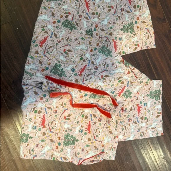 Boden Vanessa Cosy Festive Pyjama Bottoms, Milkshake Festive size 8 - Picture 8 of 9